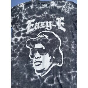 Eazy-E Tie Dye T-Shirt‎ Graphic Print Short Sleeve Hip Hop Rap Small